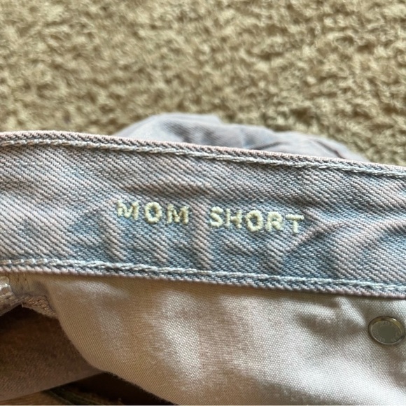 Pink American eagle mom shirt style denim jean shorts - Picture 7 of 8